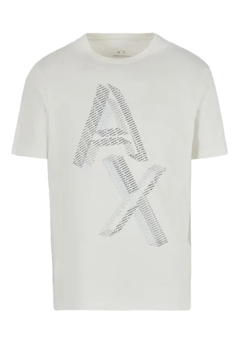 Pima cotton jersey T-shirt with maxi logo print ARMANI EXCHANGE | T-shirt | 3DZTAE ZJA5Z1116